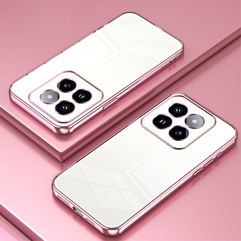 Coque Xiaomi 14 Pro Rebords Style Métallisés