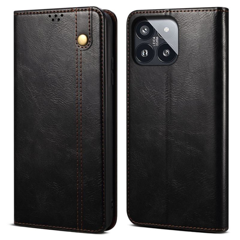 Flip Cover Xiaomi 14 Pro Simili Cuir Ciré