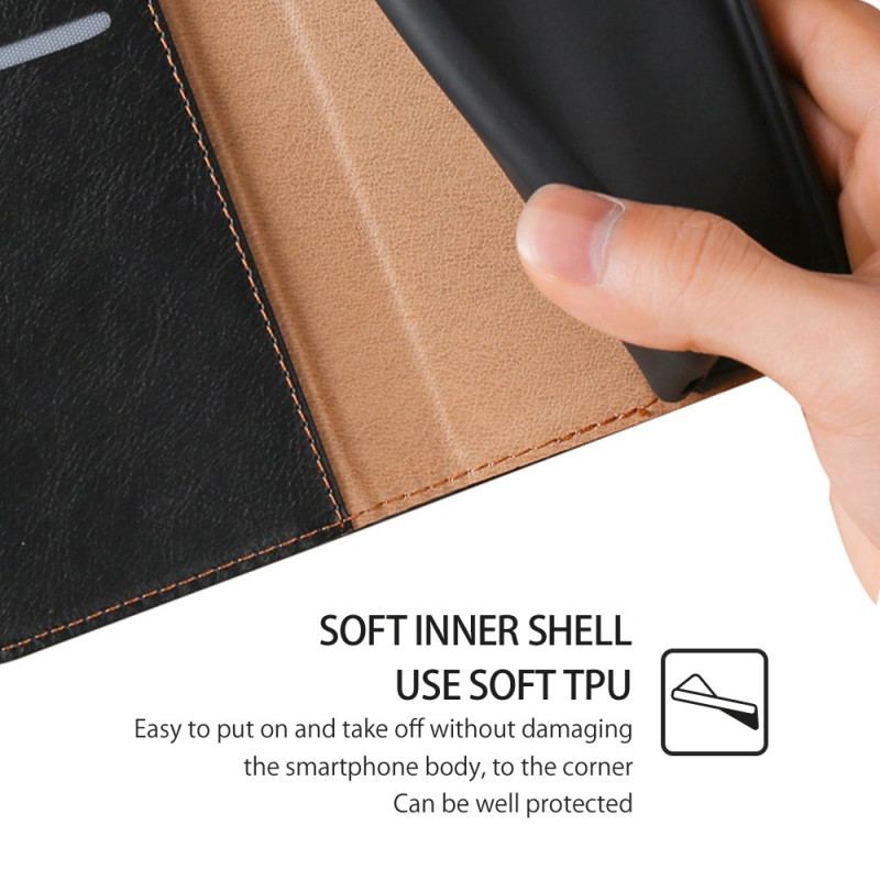 Flip Cover Xiaomi 14 Pro Simili Cuir Texturé