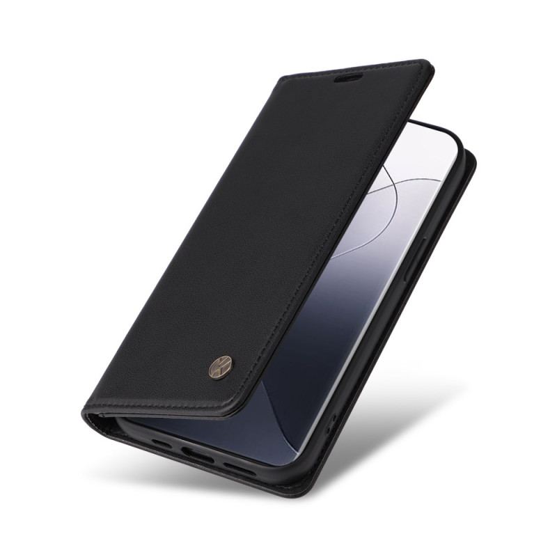 Flip Cover Xiaomi 14 Pro Style Cuir YIKATU