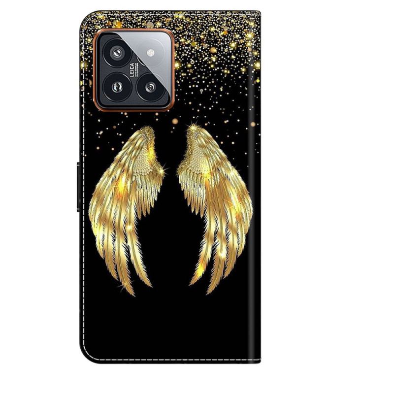 Housse Xiaomi 14 Pro Ailes d'Or