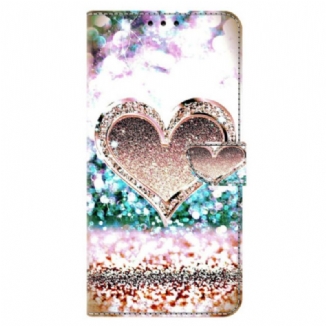 Housse Xiaomi 14 Pro Coeur en Diamants Roses