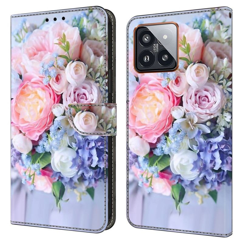 Housse Xiaomi 14 Pro Fleurs Colorées