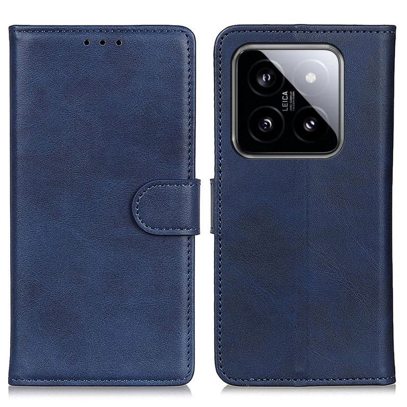 Housse Xiaomi 14 Pro Simili Cuir Mat