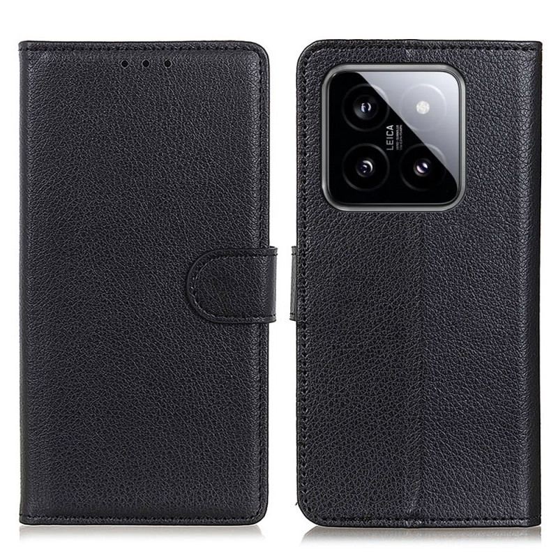 Housse Xiaomi 14 Pro Simili Cuir Traditionnel