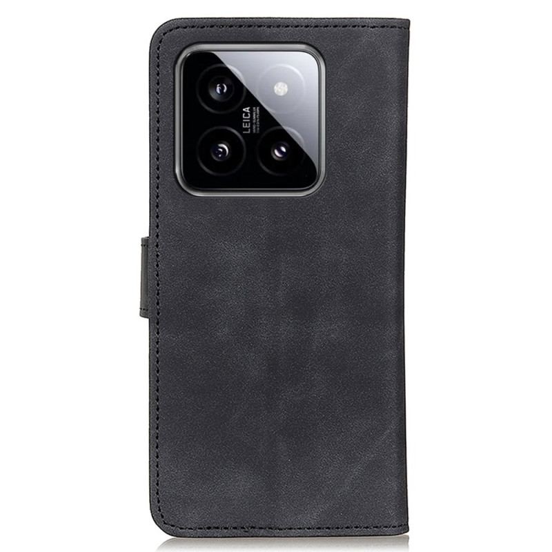 Housse Xiaomi 14 Pro Simili Cuir Vintage KHAZNEH