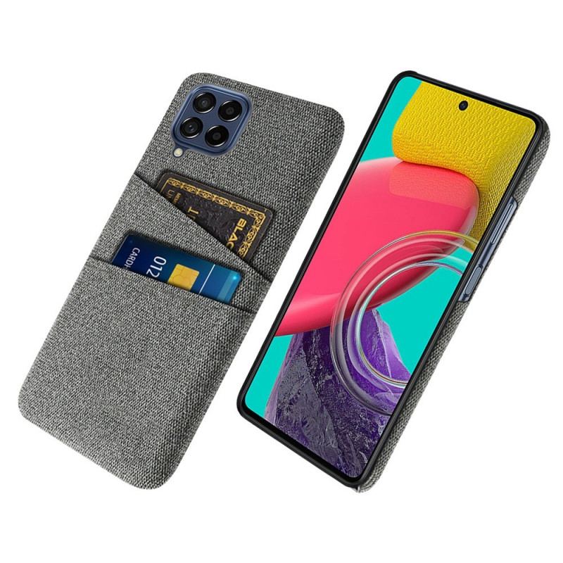 Coque Samsung Galaxy M53 5G Porte-Cartes Tissu