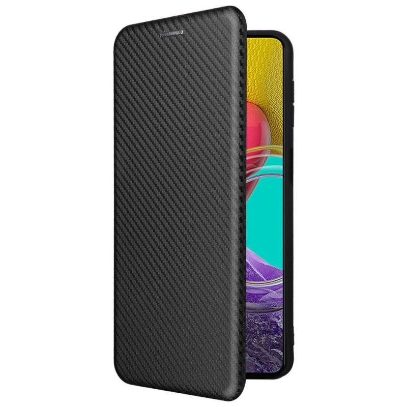 Flip Cover Samsung Galaxy M53 5G Fibre Carbone