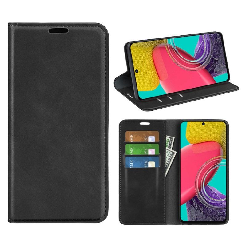 Flip Cover Samsung Galaxy M53 5G Skin-Touch Douceur