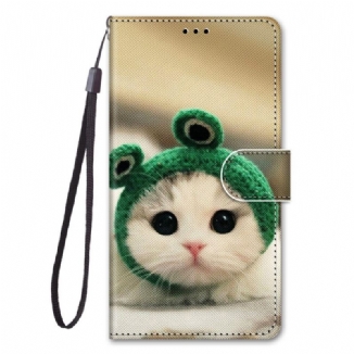 Housse Samsung Galaxy M53 5G Chaton Fun à Lanière