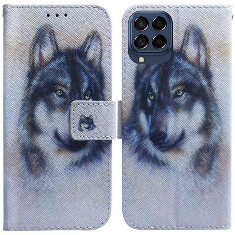 Housse Samsung Galaxy M53 5G Chien Aquarelle