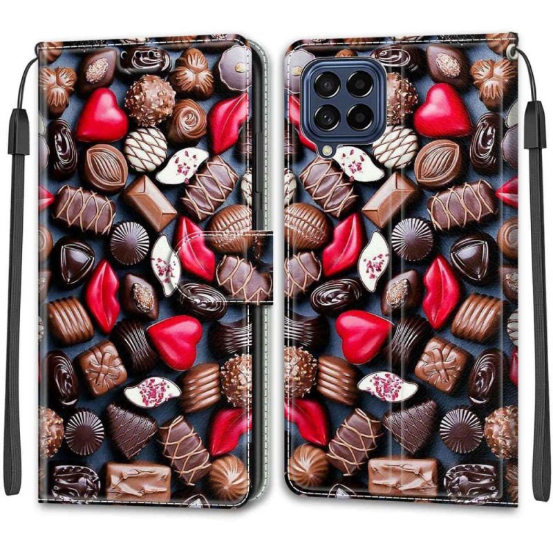 Housse Samsung Galaxy M53 5G Chocolats