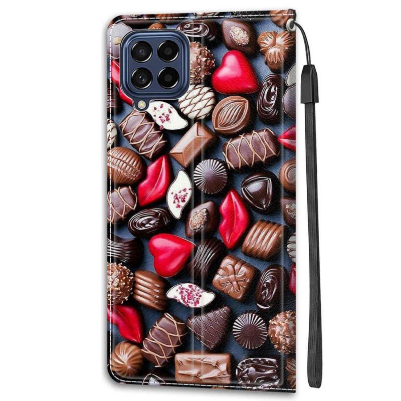 Housse Samsung Galaxy M53 5G Chocolats