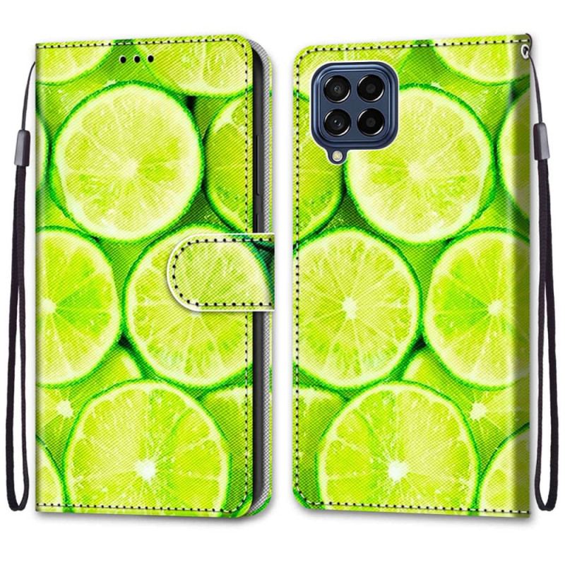 Housse Samsung Galaxy M53 5G Citrons Verts