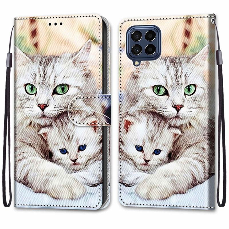 Housse Samsung Galaxy M53 5G Famille de Chats