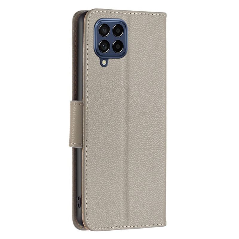 Housse Samsung Galaxy M53 5G Fermoir Oblique à Lanière