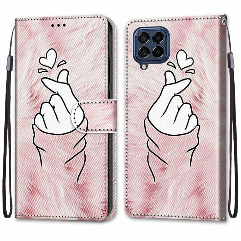 Housse Samsung Galaxy M53 5G Finger Heart