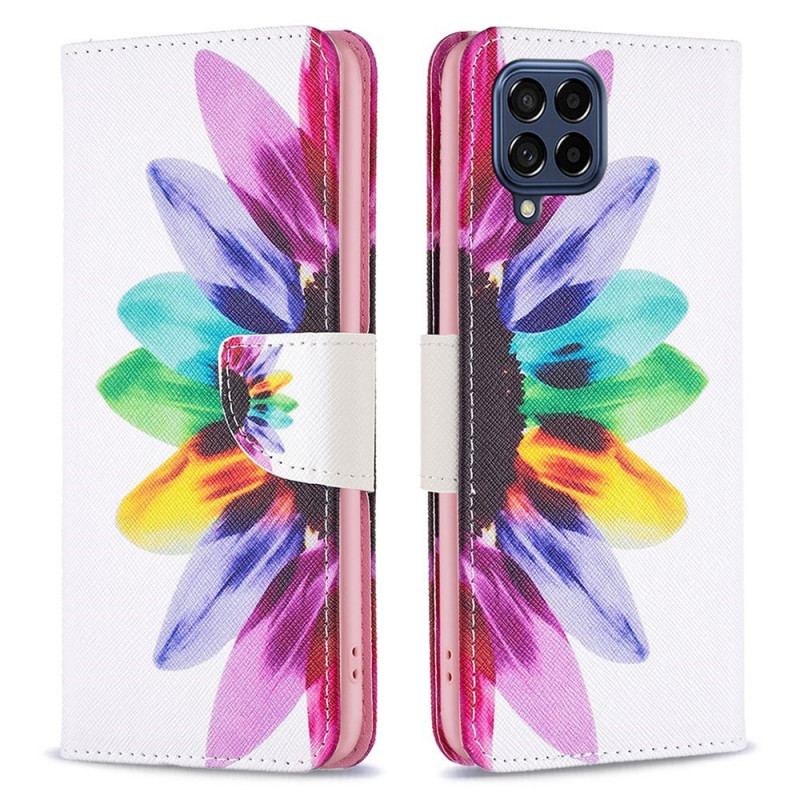 Housse Samsung Galaxy M53 5G Fleur Aquarelle