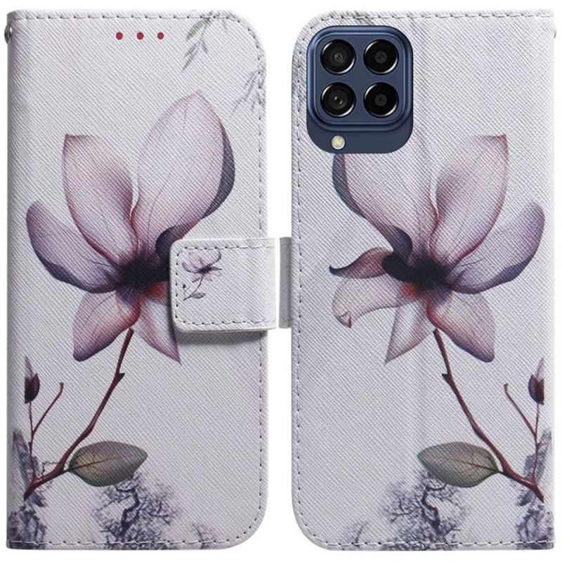 Housse Samsung Galaxy M53 5G Fleur Rose