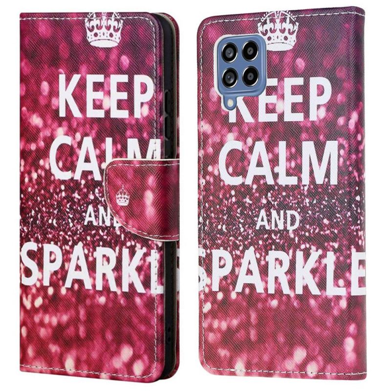 Housse Samsung Galaxy M53 5G Keep Calm and Sparkle