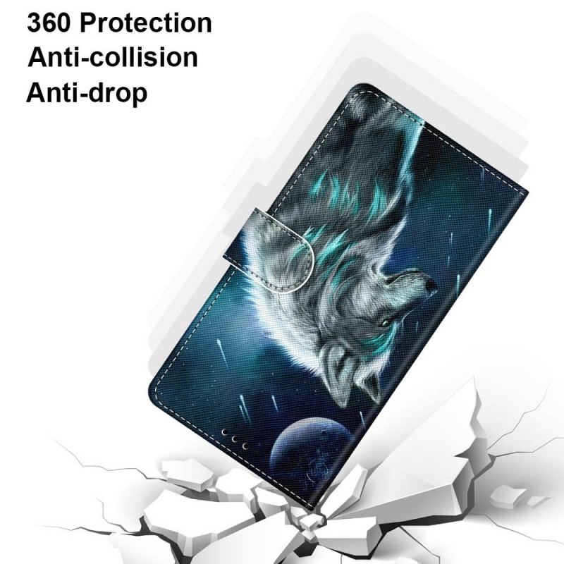 Housse Samsung Galaxy M53 5G Loup à Lanière