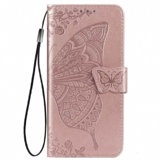 Housse Samsung Galaxy M53 5G Papillon Baroque