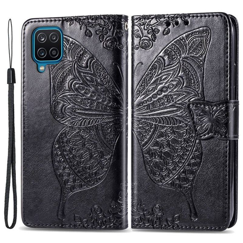 Housse Samsung Galaxy M53 5G Papillon Baroque