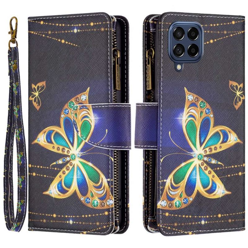 Housse Samsung Galaxy M53 5G Portefeuille Papillons