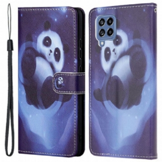 Housse Samsung Galaxy M53 5G Space Panda à Lanière