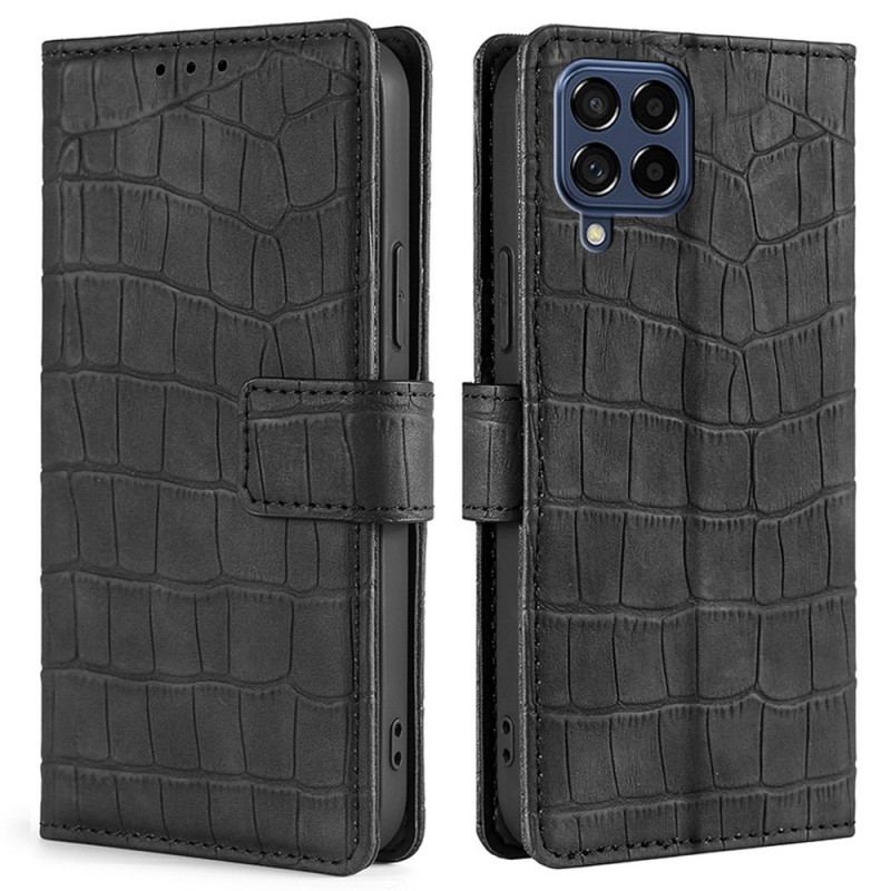 Housse Samsung Galaxy M53 5G Style Peau de Crocodile