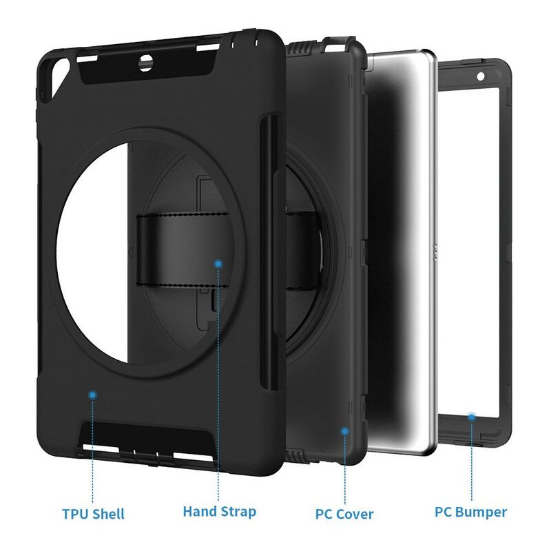 Coque iPad 10.2" (2020) (2019) Ultra Résistante avec Sangle et Support