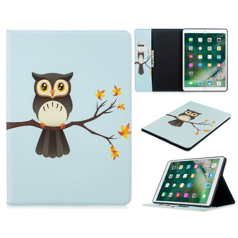 Étui iPad 10.2" (2020) (2019) Branche de Hibou