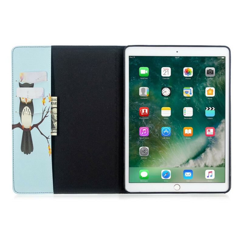 Étui iPad 10.2" (2020) (2019) Branche de Hibou