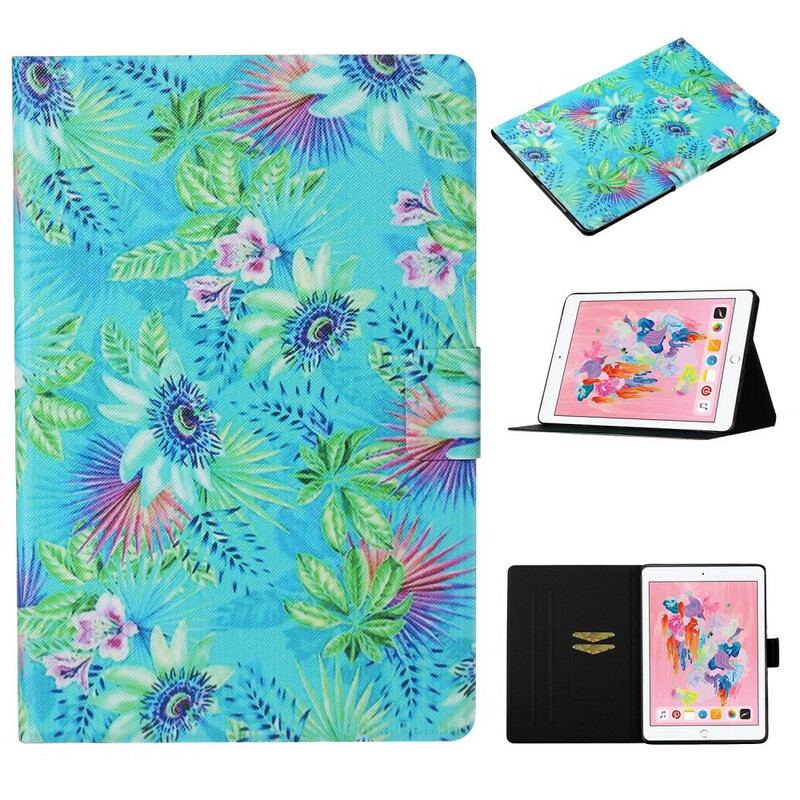 Housse iPad 10.2" (2020) (2019) / Air 10.5" (2019) Fleurs et Feuilles