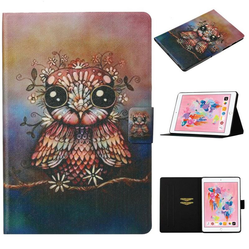 Housse iPad 10.2" (2020) (2019) / Air 10.5" (2019) Hibou Artistique