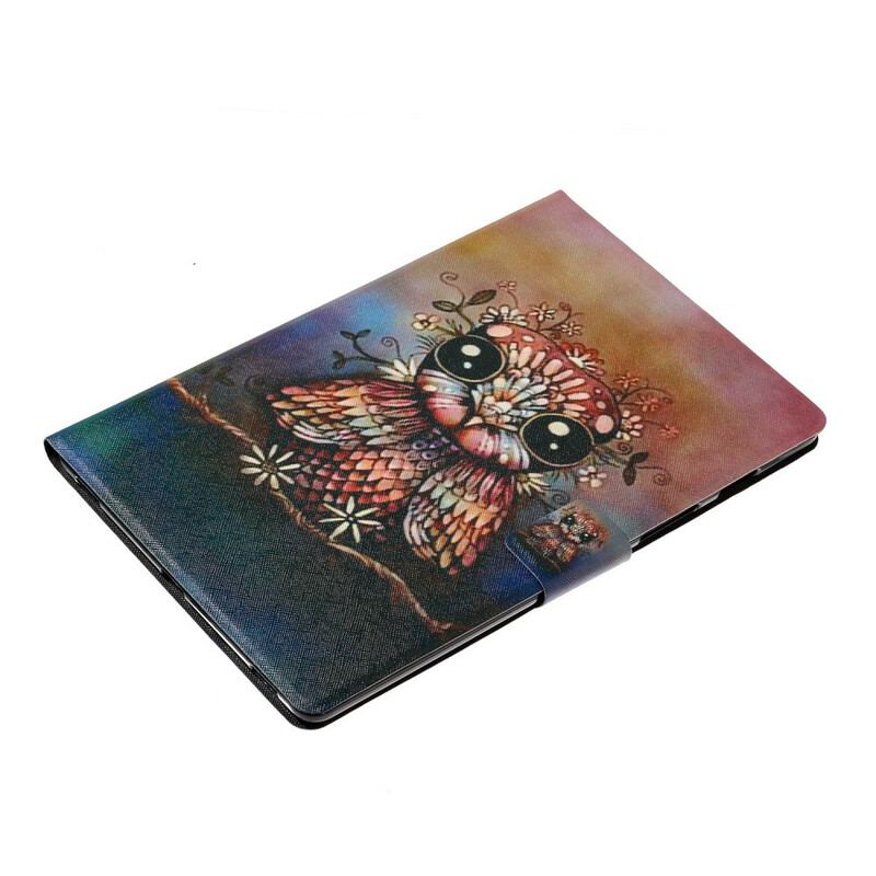 Housse iPad 10.2" (2020) (2019) / Air 10.5" (2019) Hibou Artistique