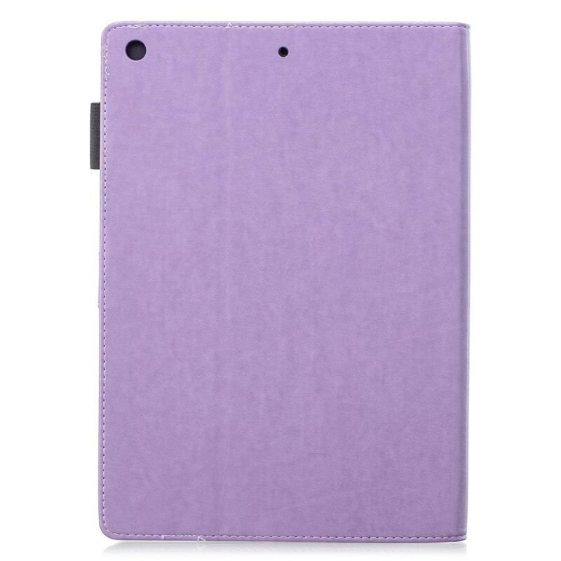 Housse iPad 10.2" (2020) (2019) Effet Cuir Diamants Floraux