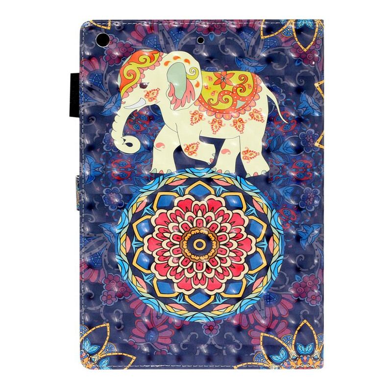 Housse iPad 10.2" (2020) (2019) Éléphants Indiens