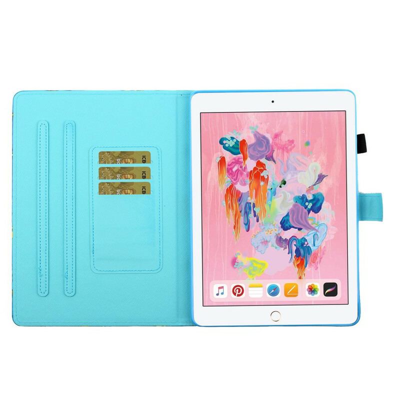 Housse iPad 10.2" (2020) (2019) Hibou Royal