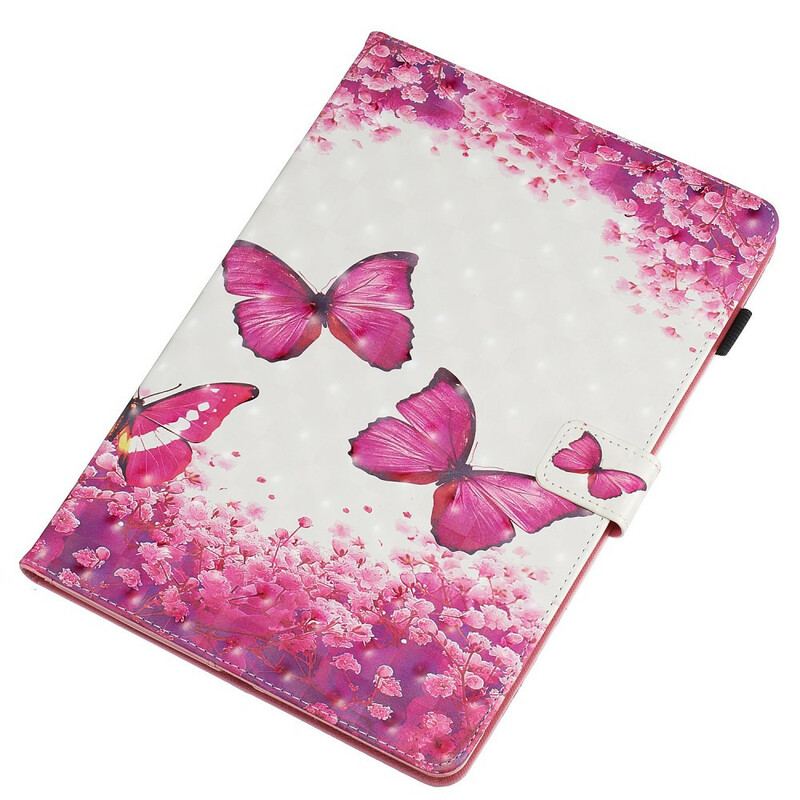 Housse iPad 10.2" (2020) (2019) Papillons Rouges