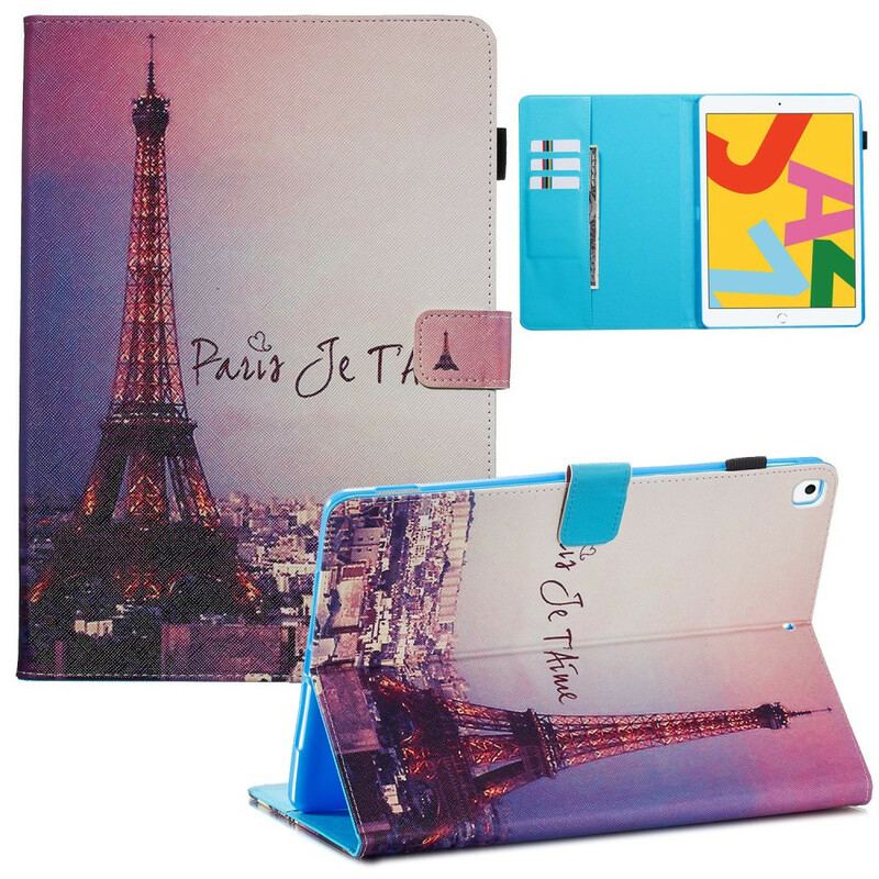 Housse iPad 10.2" (2020) (2019) Paris Je t'Aime