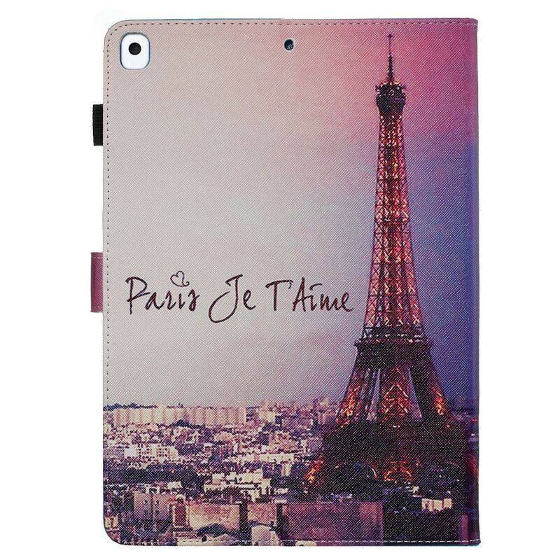 Housse iPad 10.2" (2020) (2019) Paris Je t'Aime