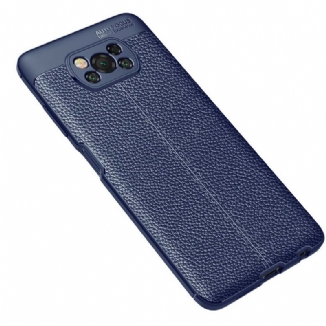 Coque Poco X3 / X3 Pro / X3 NFC Effet Cuir Litchi Double Line