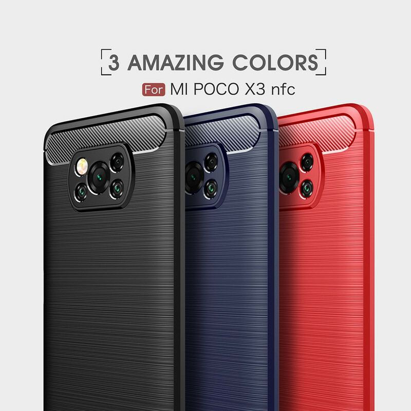 Coque Poco X3 / X3 Pro / X3 NFC Fibre Carbone Brossée