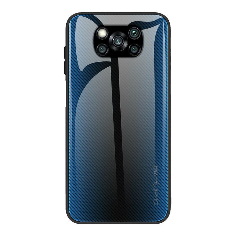 Coque Poco X3 / X3 Pro / X3 NFC Verre Trempé Fibre Carbone