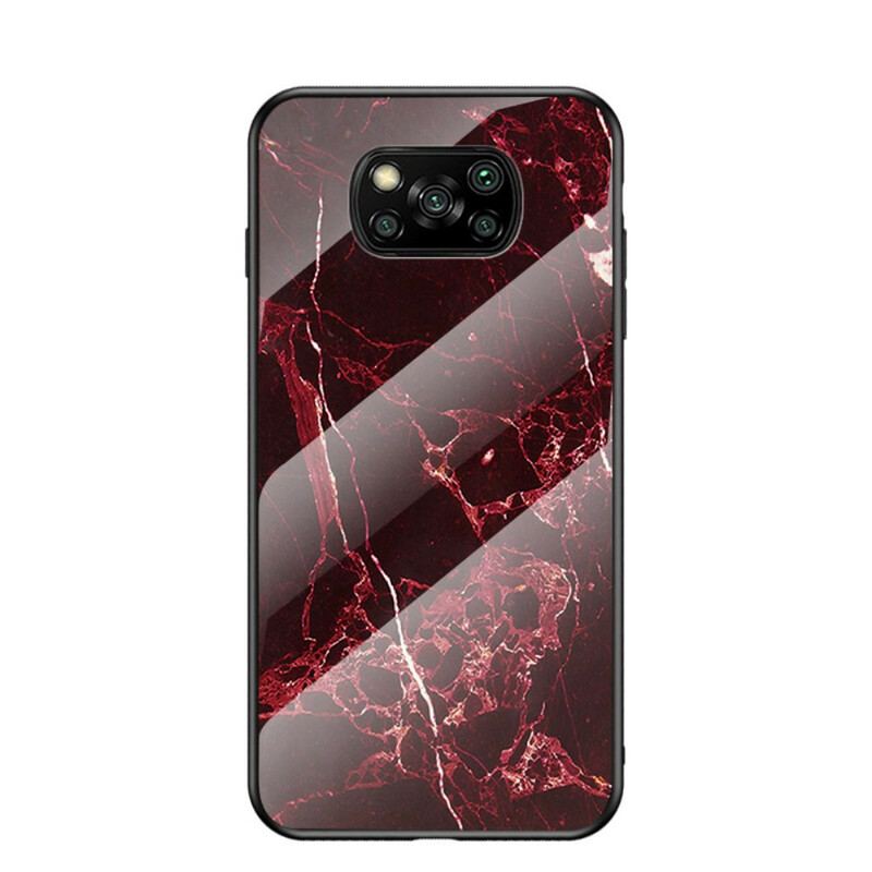 Coque Poco X3 / X3 Pro / X3 NFC Verre Trempé Marble Colors