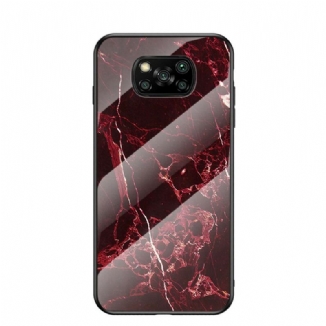 Coque Poco X3 / X3 Pro / X3 NFC Verre Trempé Marble Colors