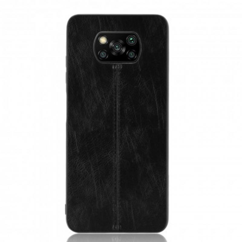 Coque Xiaomi Poco X3 / X3 Pro / X3 NFC Effet Cuir Couture