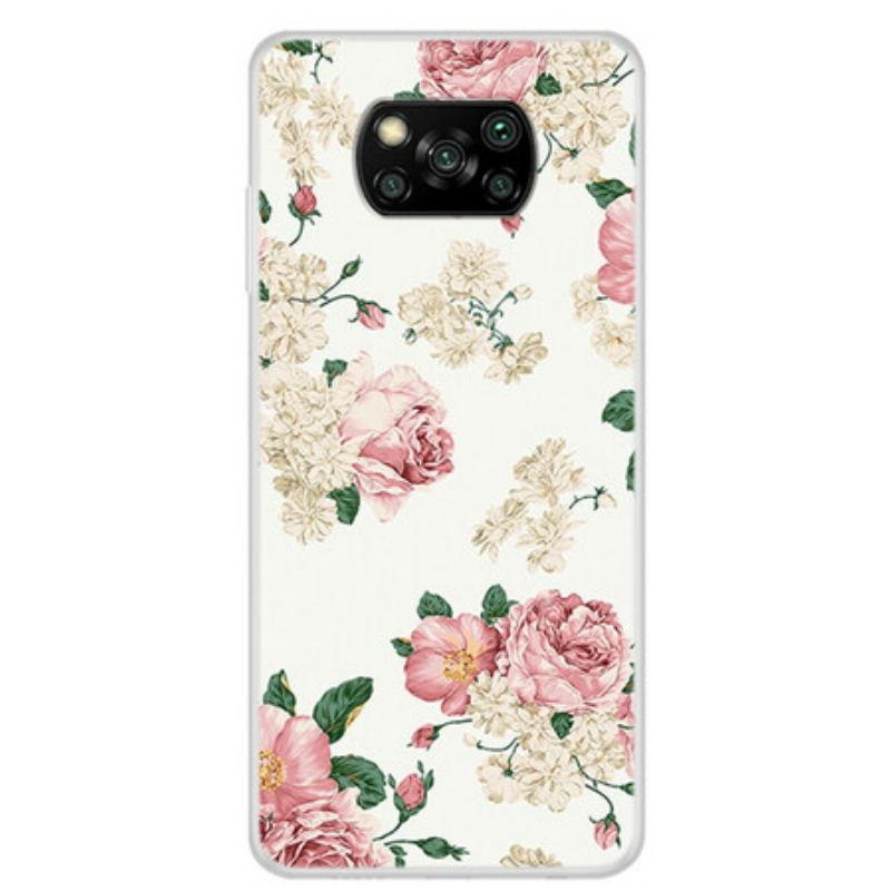 Coque Xiaomi Poco X3 / X3 Pro / X3 NFC Fleurs Liberty