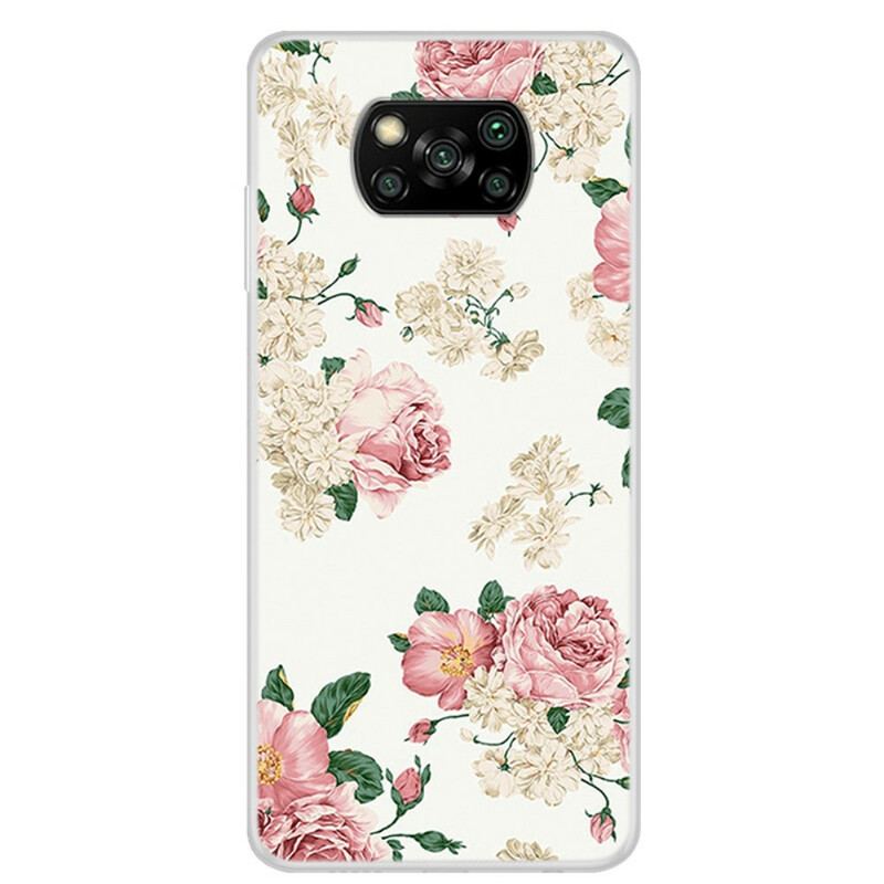 Coque Xiaomi Poco X3 / X3 Pro / X3 NFC Fleurs Liberty